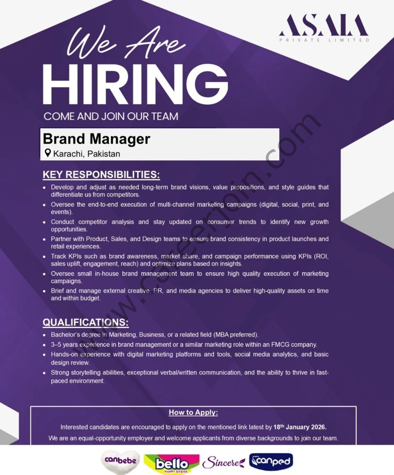 ASAIA Pvt Ltd Jobs Brand Manager 4 ASAIA 1