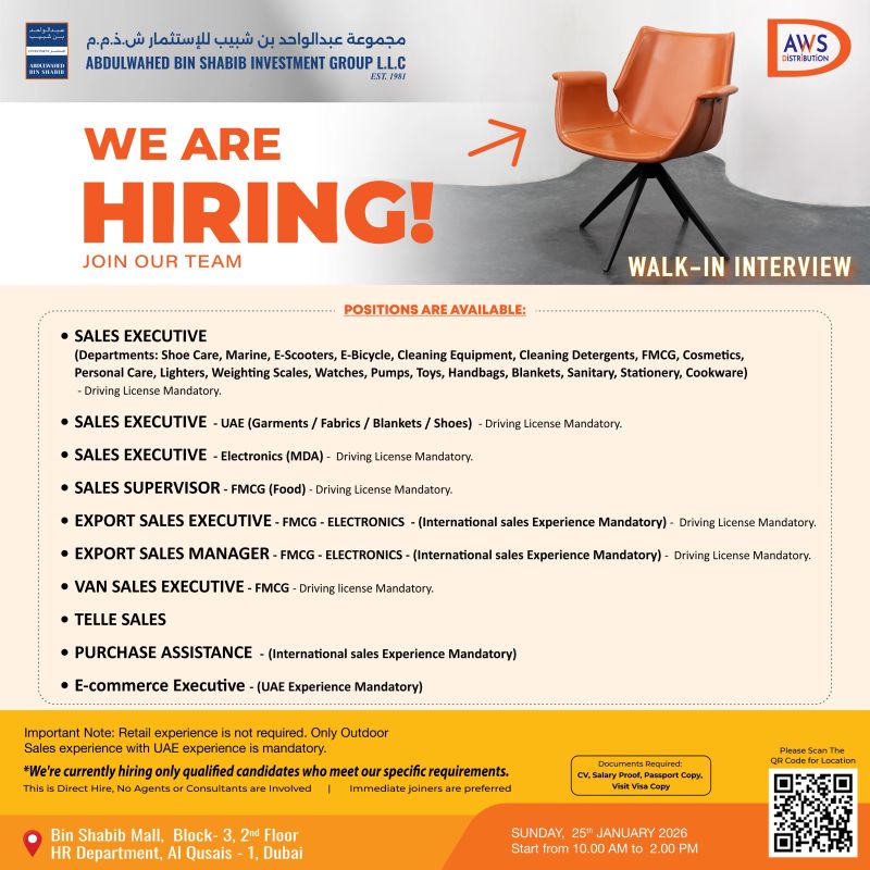 Abdulwahed Bin Shabib Walk in Interview in Dubai 1