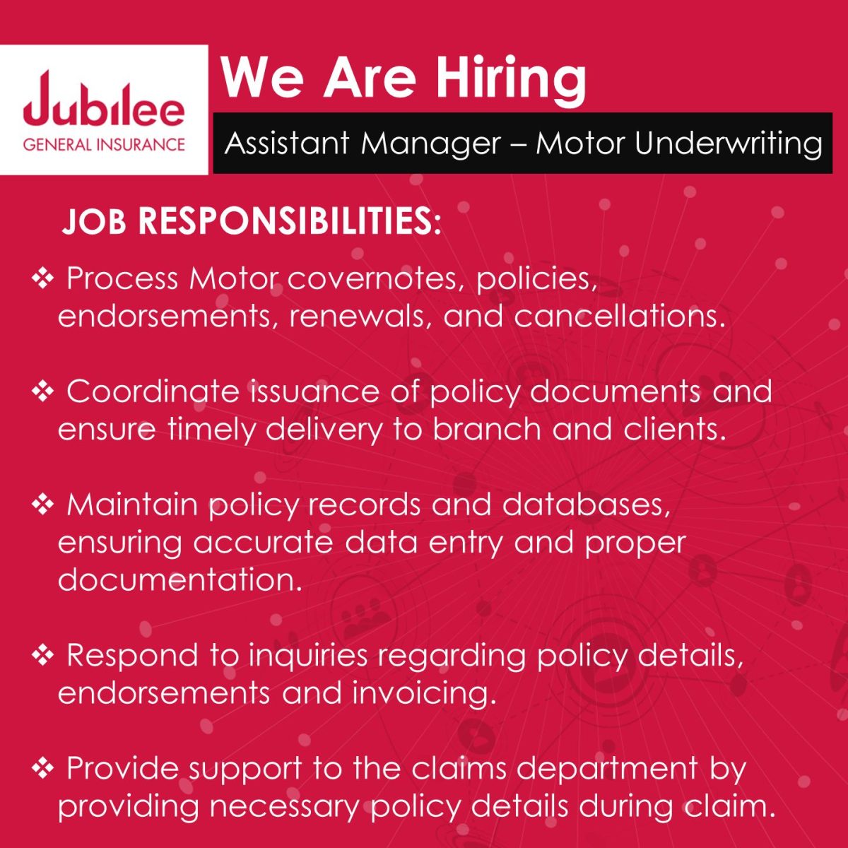 Jubilee General Insurance Co Ltd Jobs 21 January 2026 1200x1200 1