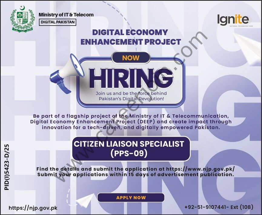 Ministry of IT Telecommunication Jobs 02 January 2026