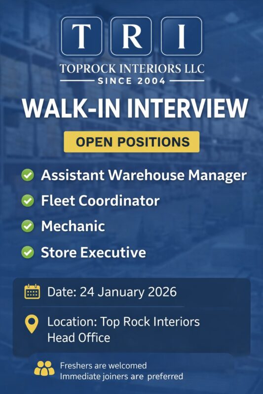 TopRock Interiors Group Walk in Interview in Dubai 1 533x800 1