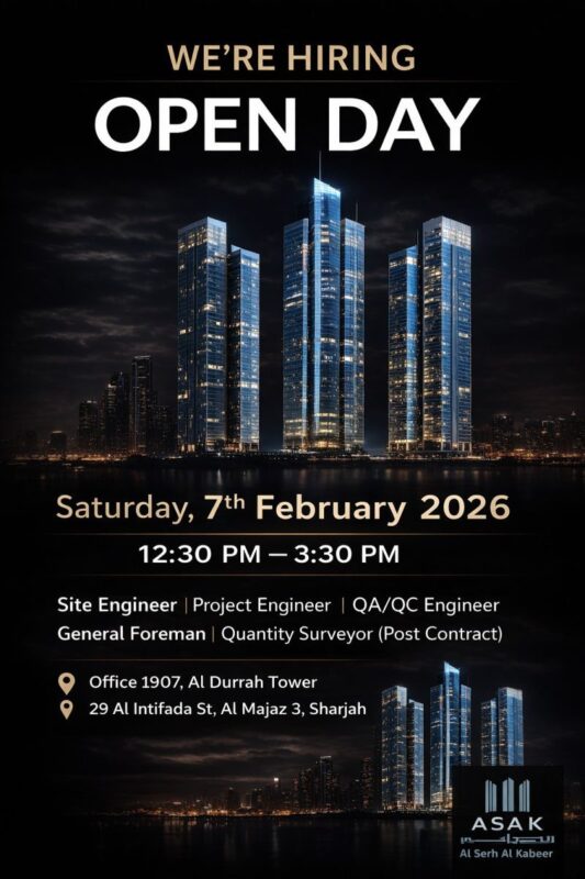 ASAK Open Day Recruitment in Sharjah 533x800 1