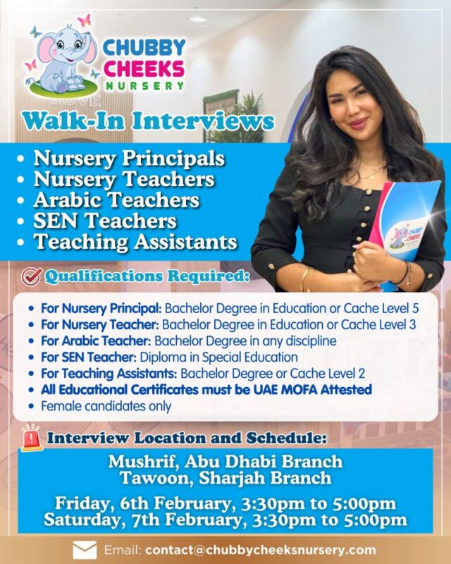 Chubby Cheeks Nursery Walk in Interview in UAE 640x800 1