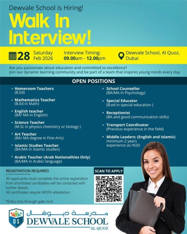 Dewvale School Walk in Interview in Dubai 3 Dewvale School Walk in Interview in Dubai 640x800 1