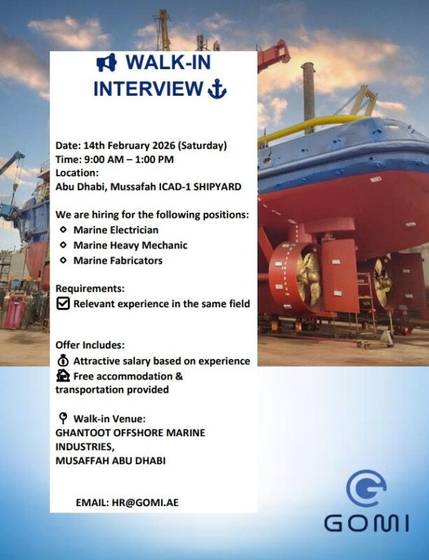 GOMI Walk in Interview in Abu Dhabi 613x800 1