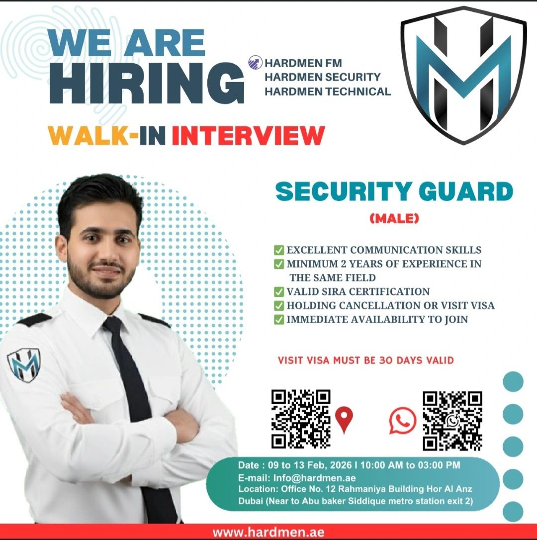Hardmen Walk in Interview in Dubai