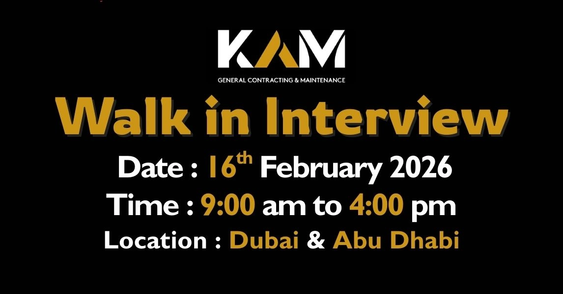 KAM Walk In Interview in Dubai 1