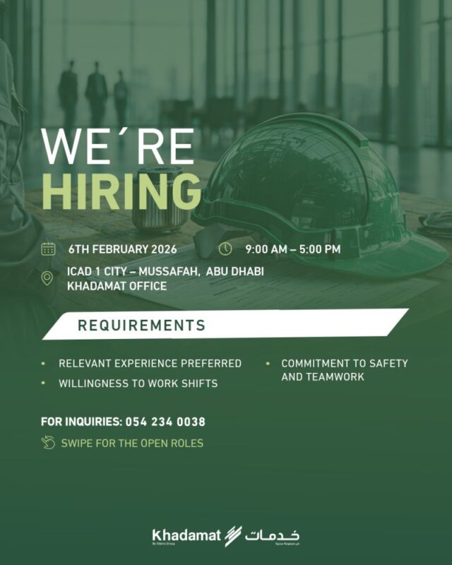 Khadmat Walk in Interview in Abu Dhabi 640x800 1