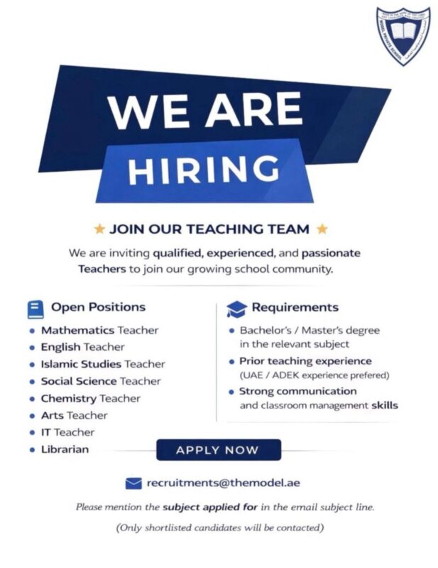 Model Private School Recruitments in Abu Dhabi 617x800 1