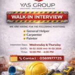 YAS Media Walk in Interview in Dubai 1 YAS Media