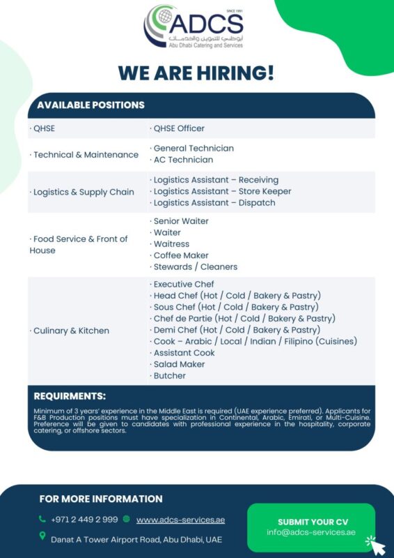 Abu Dhabi Catering Services Recruitment 566x800 1
