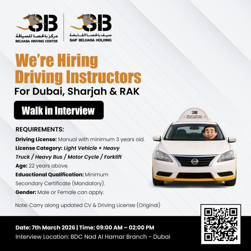 Belhasa Walk in Interview in Dubai