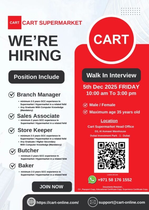 Cart Supermarket Walk in Interviews in Dubai 3 Cart Supermarket Walk in Interviews in Dubai 566x800 1