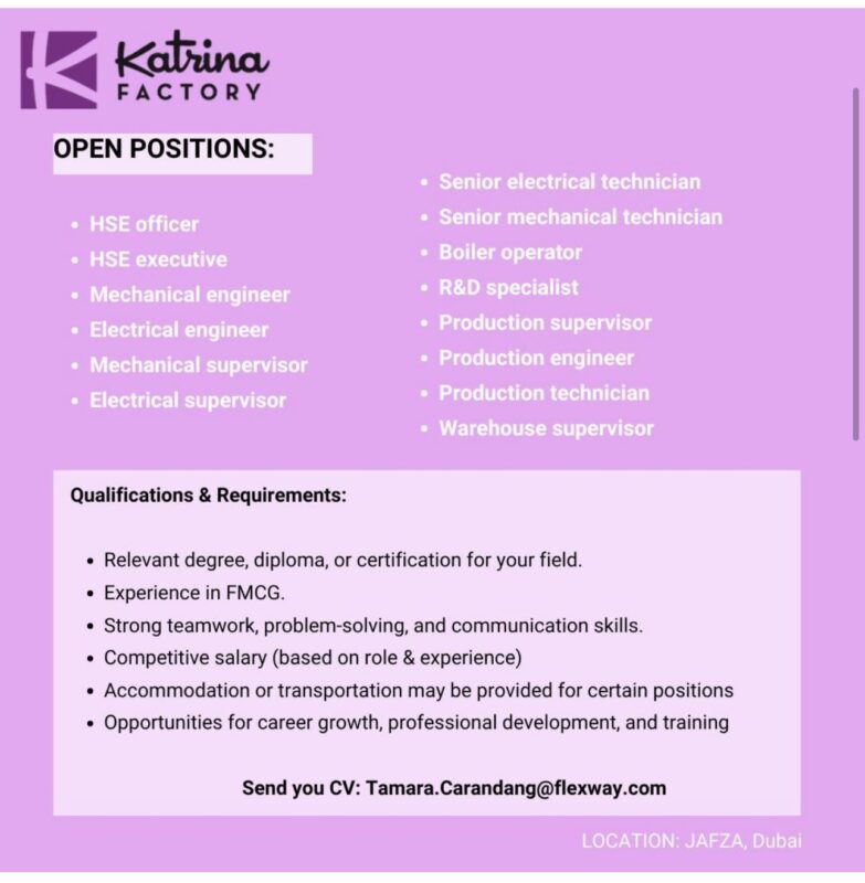 Katrina Factory Recruitment in Dubai 783x800 1