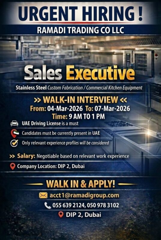 Ramadi Group Walk in Interview in Dubai 3 Ramadi Group Walk in Interview in Dubai 537x800 1