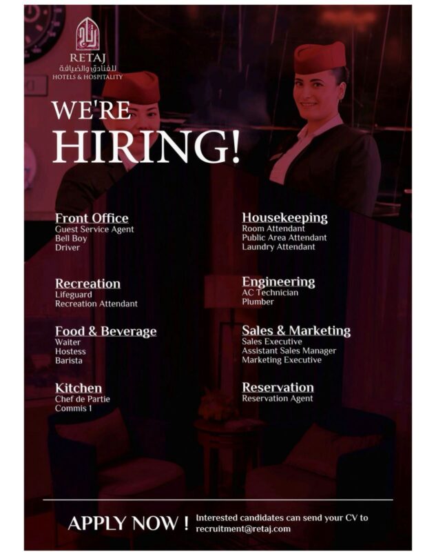 Retaj Hotels Recruitments in Doha 633x800 1