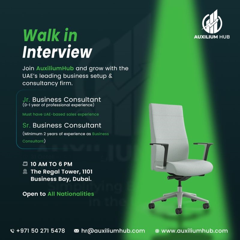 Auxilium Hub Walk in Interview in Dubai 3 Auxilium Hub Walk in Interview in Dubai
