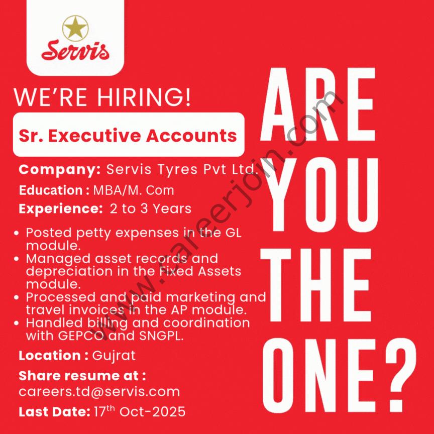 Servis Tyres Pvt Ltd Jobs 2025 6 Servis Tyres 1