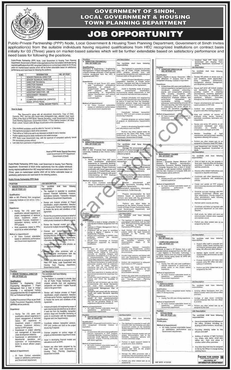 Public Private Partnership PPP Jobs 