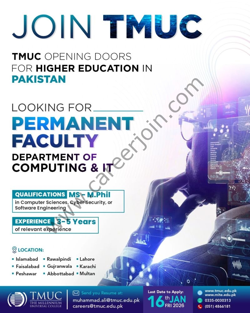 The Millennium Universal College TMUC Jobs 2025 4 TMUC 3
