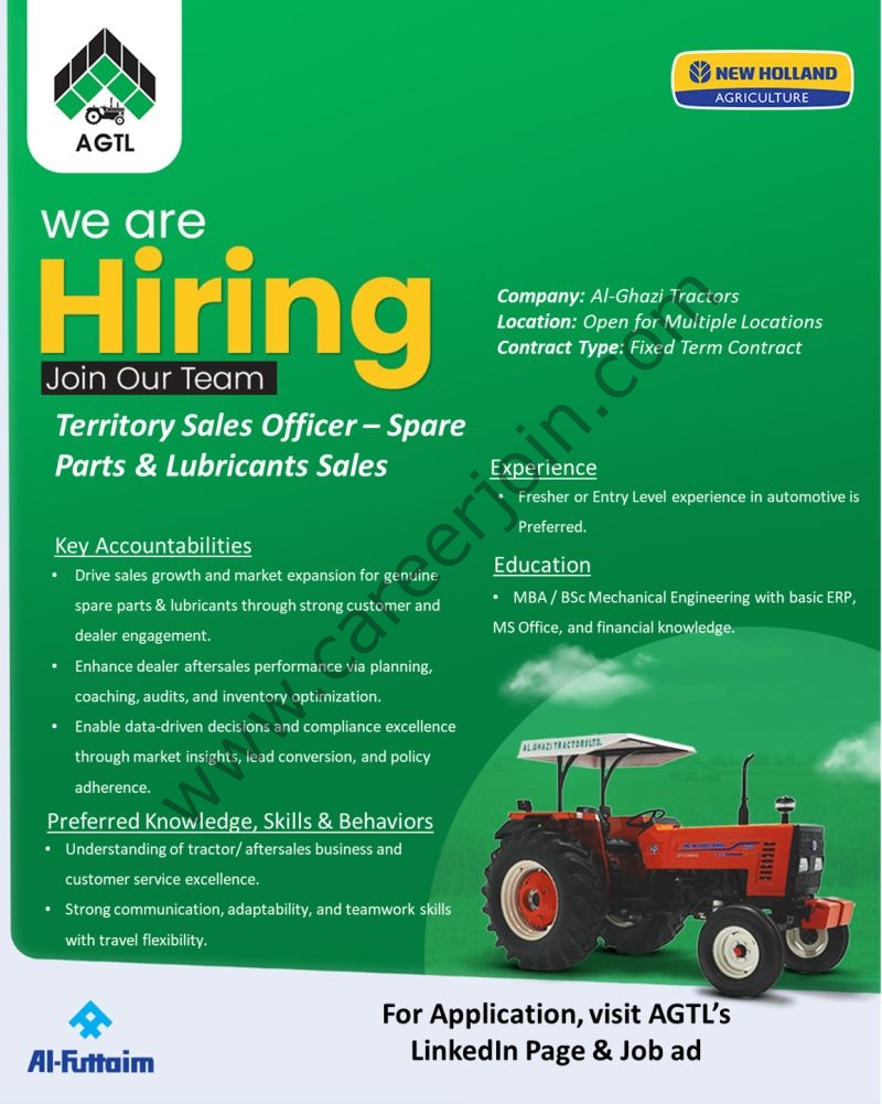 Al-Ghazi Tractors AGTL Jobs January 2026 4 Al Ghazi