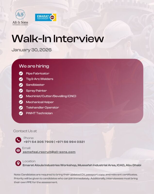 Ali & Sons Walk in Interview in Abu Dhabi 3 Ali Sons Walk in Interview in Abu Dhabi 634x800 1