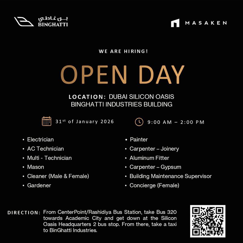 Binghatti Open Day Recruitment in Dubai 1