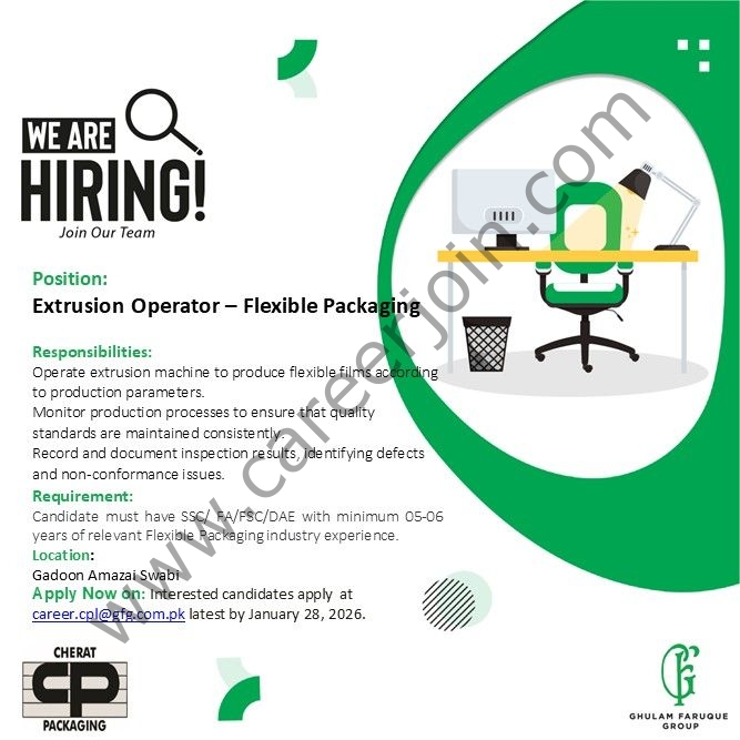 Cherat Packaging Pvt Ltd Jobs In Swabi 4 Cherat PAckaging 1