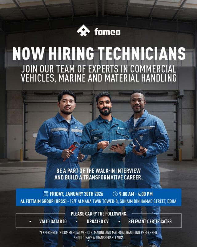 FAMCO Walk in Interview in Doha 640x800 1