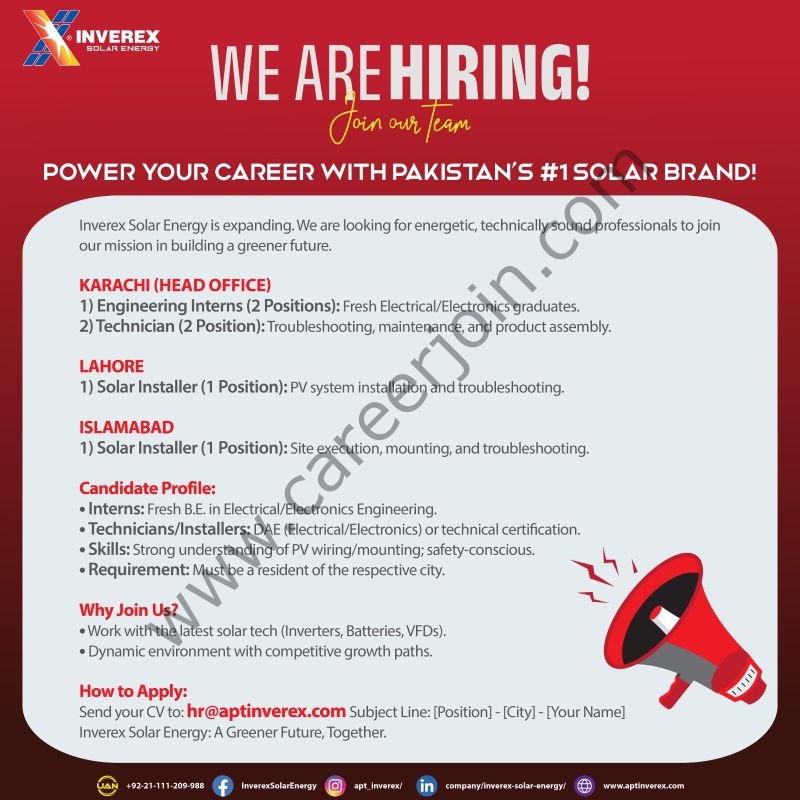 Inverex Solar Energy Jobs In Karachi 4 Inverex Pakistan