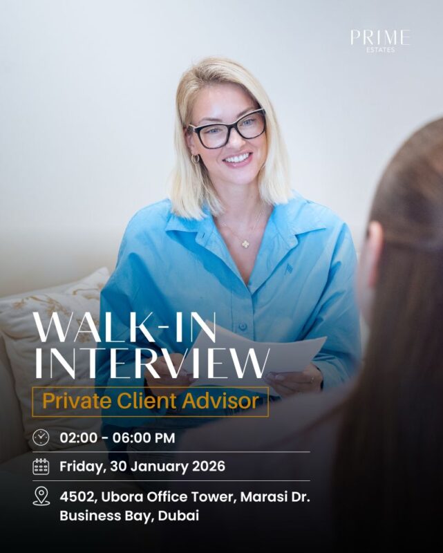 Prime Estates Walk in Interview in Dubai 3 Prime Estates Walk in Interview in Dubai 641x800 2
