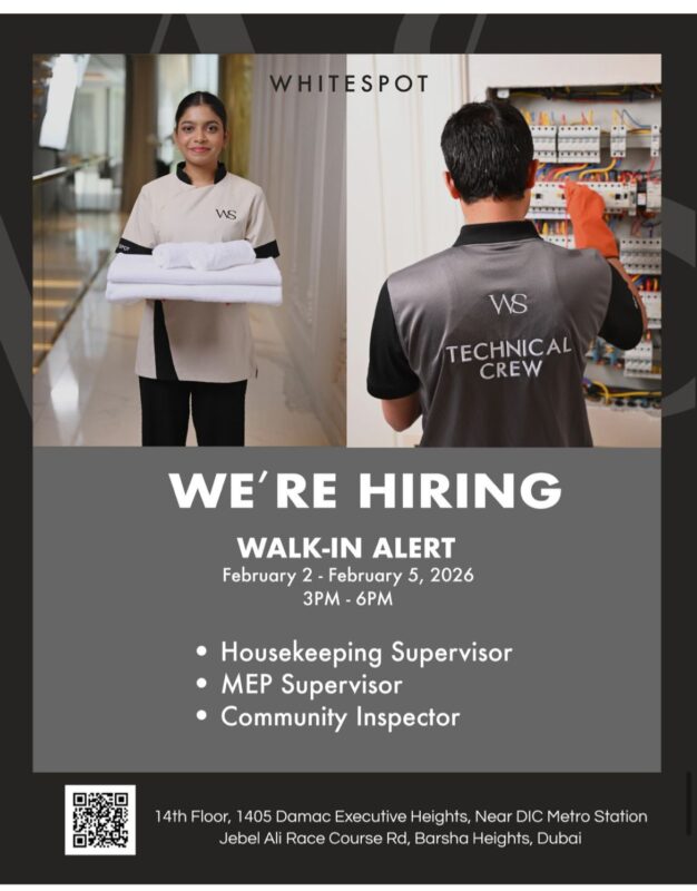 Whitespot Walk in Interview in Dubai 3 Whitespot Walk in Interview in Dubai 626x800 1