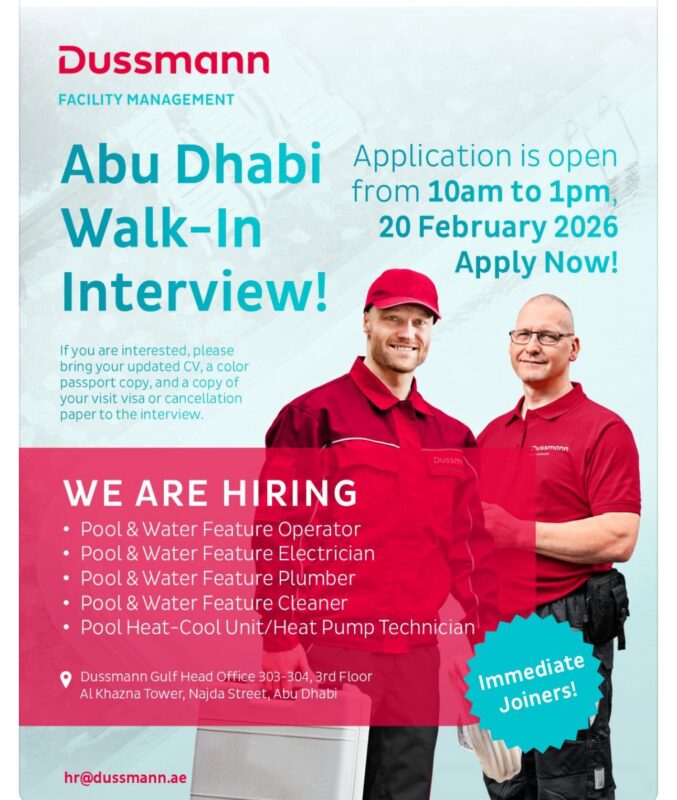 Dussmann Walk in Interview in Abu Dhabi 677x800 1