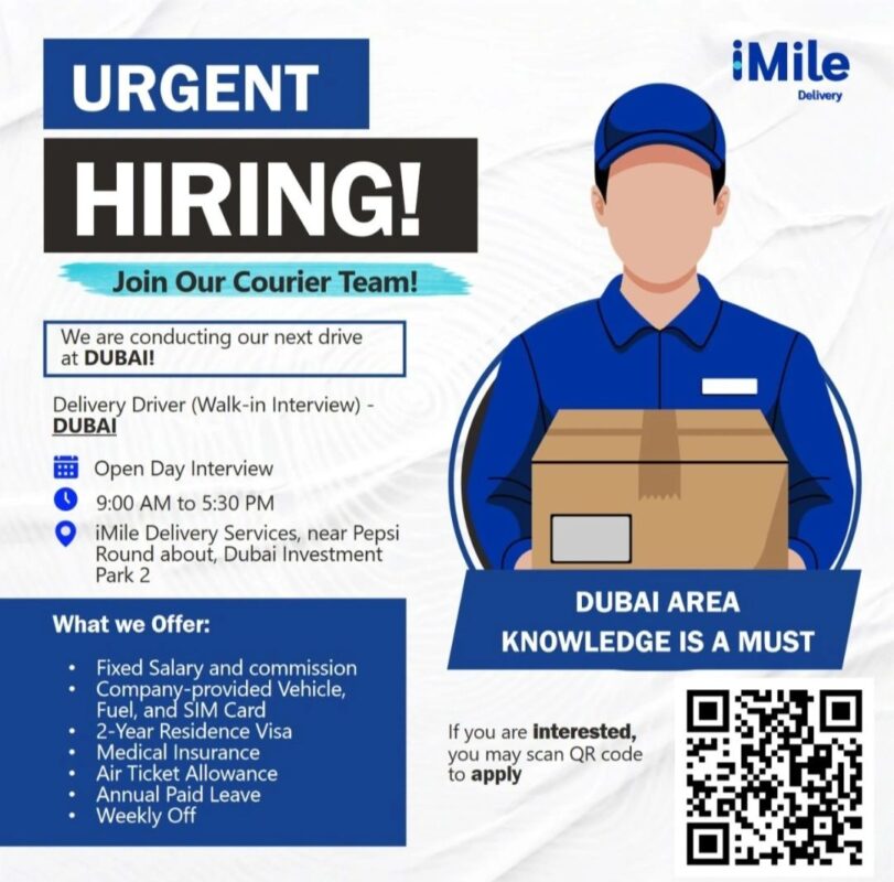 iMile Delivery Walk in Interview in Dubai 811x800 1