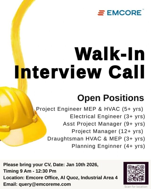 Emcore Walk in Interview in Dubai 640x800 1