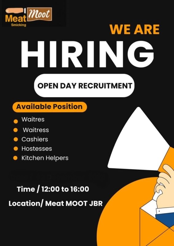 Meat Moot UAE Open Day Recruitment in Dubai 1 566x800 1