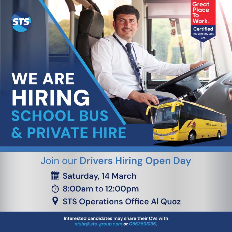 STS Group Walk in Interview in Dubai