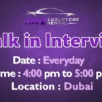 HMZ Rent a Car Walk in Interview in Dubai 1 HMZ Rent a Car
