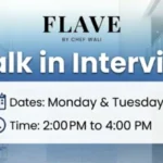 FLAVE by Chef Wali Walk in Interview in Dubai 1 FLAVE by Chef Wali